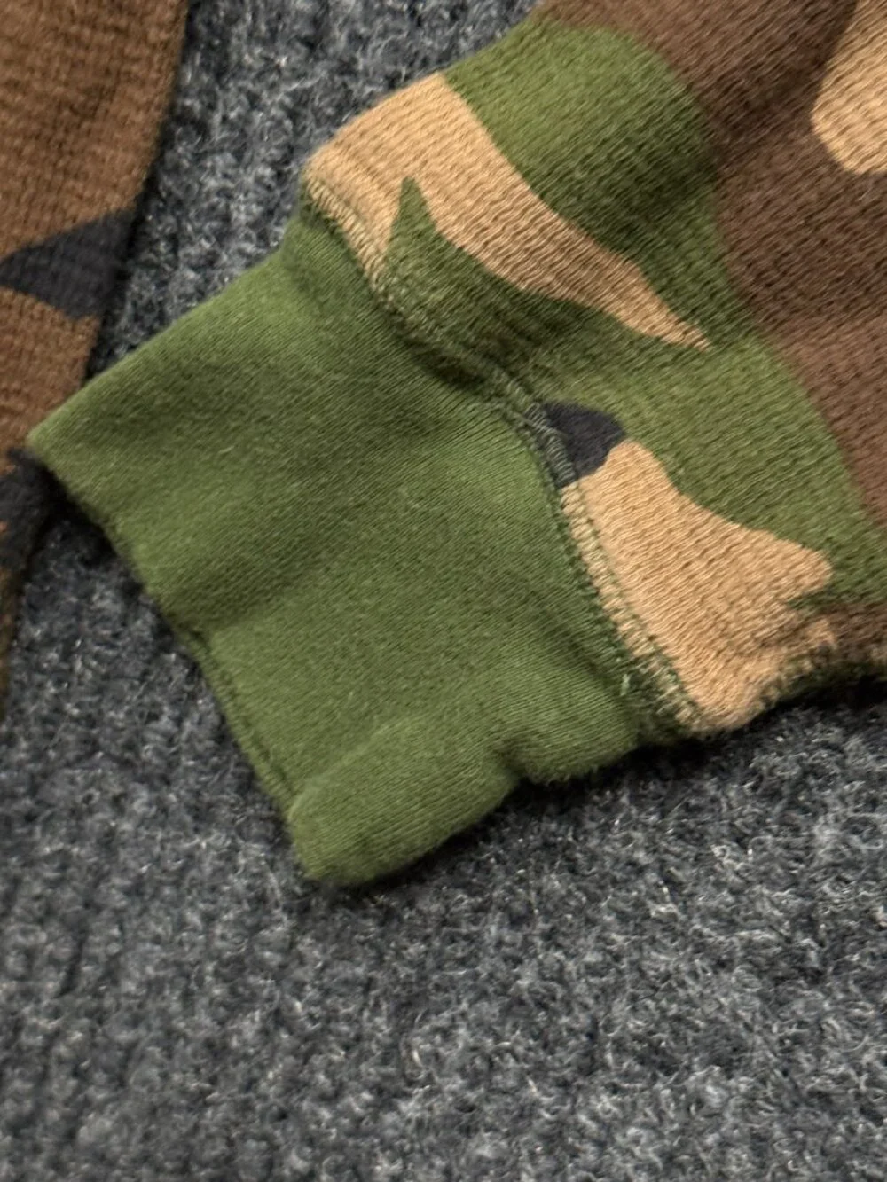Polo Ralph Lauren Camo Thermal Sleep Shirt Mens S Small Waffle Knit Long Sleeve